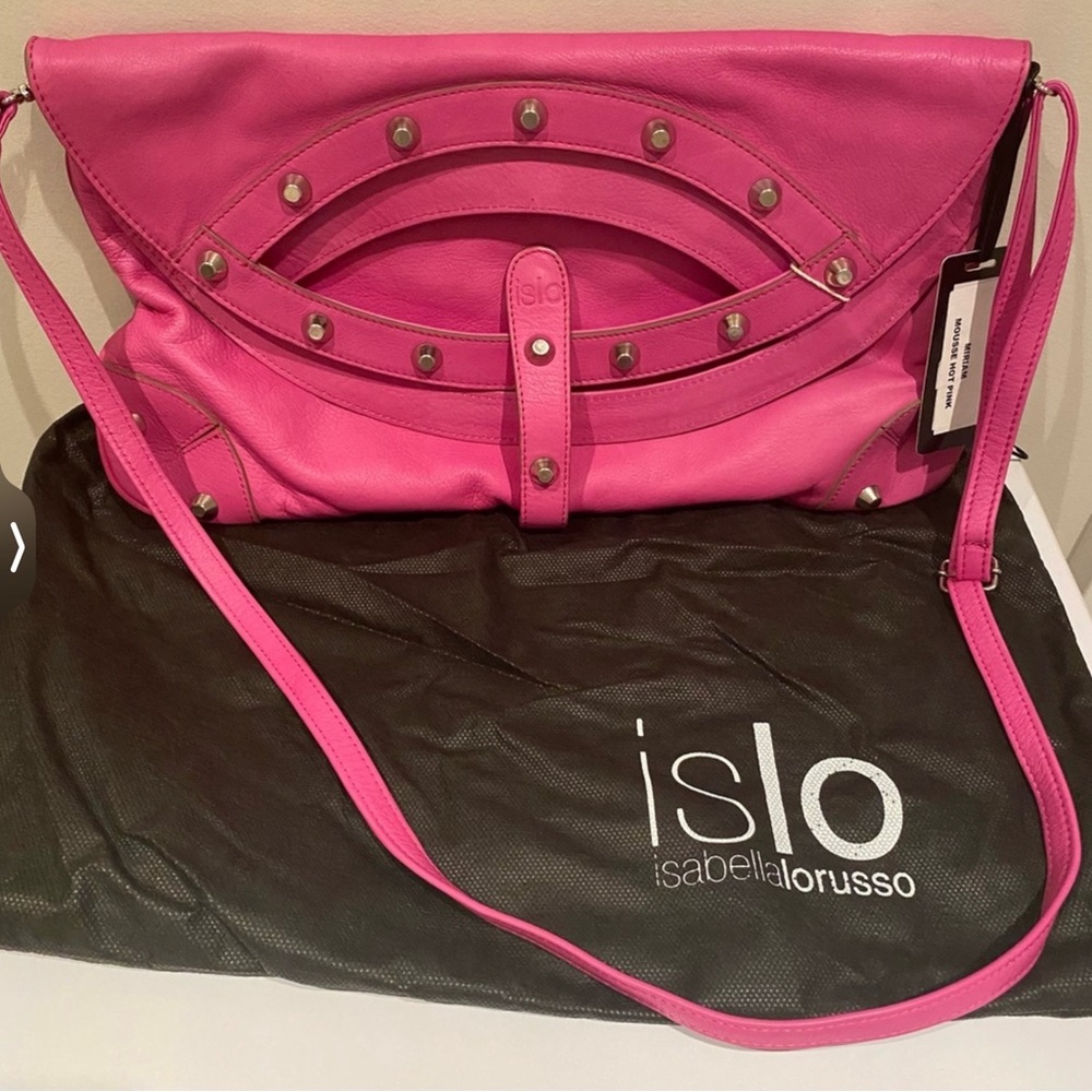 Islo Isabella Lorusso Pink Leather Crossbody Bag